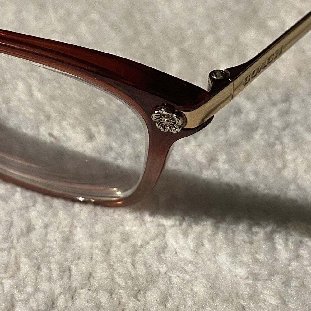 COACH HC6142 5551 Burgundy Rectangle Women's 51/17/140 mm Eyeglasses - Picture 9 of 16
